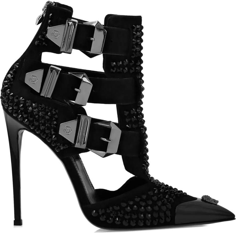 Philipp Plein 120 mm Skull pumps Zwart