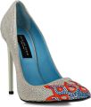 Philipp Plein 120 mm suède pumps verfraaid met stras Beige - Beige