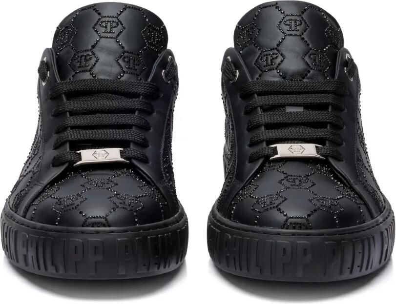 Philipp Plein Carson sneakers met monogram en stras Zwart - Foto 3