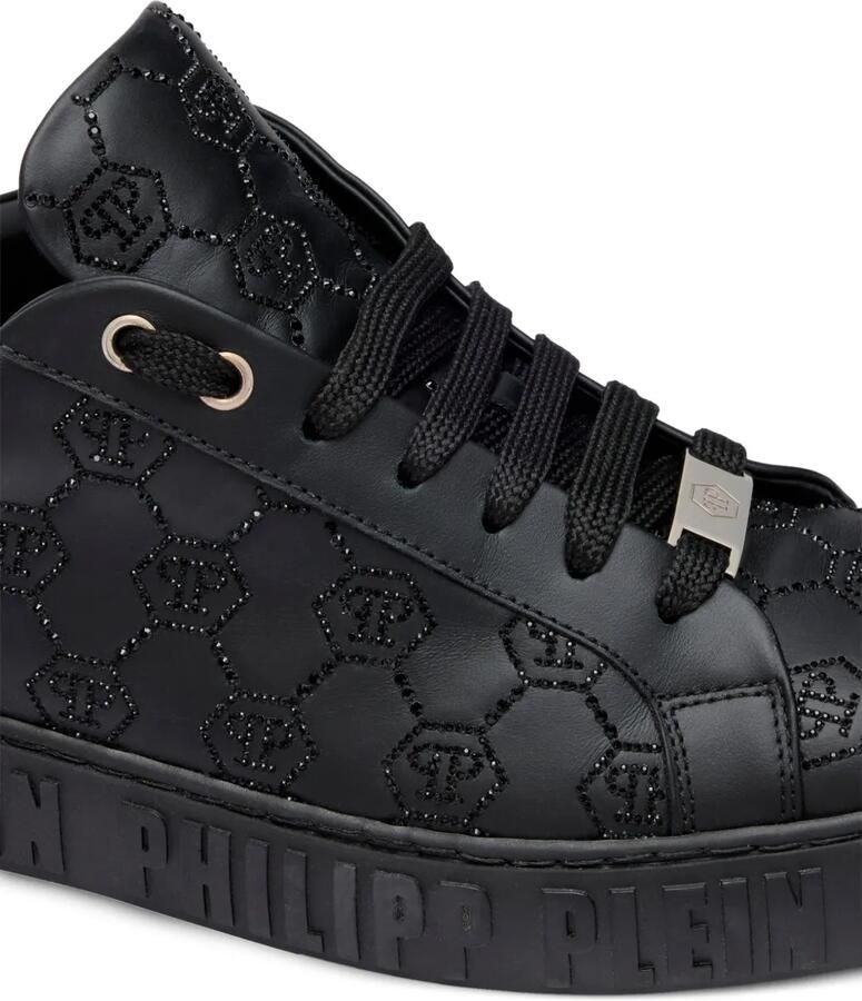 Philipp Plein Carson sneakers met monogram en stras Zwart - Foto 2
