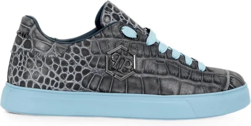 Philipp Plein Cocco Hexagon low-top sneakers Grijs