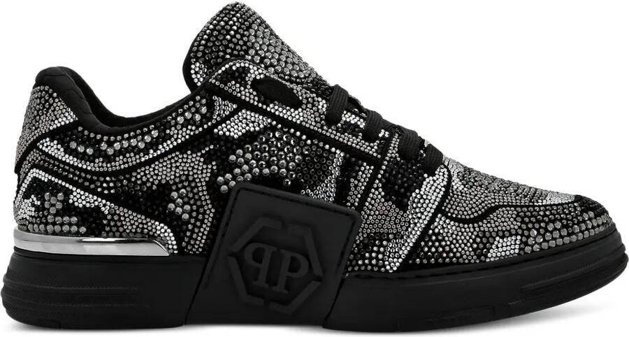 Philipp Plein Crystal Royal Street sneakers met logo-reliëf Zwart