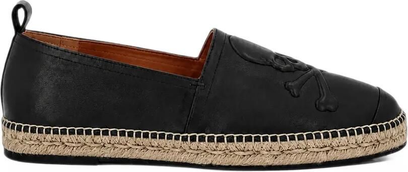 Philipp Plein Espadrillas van nappa leer Zwart