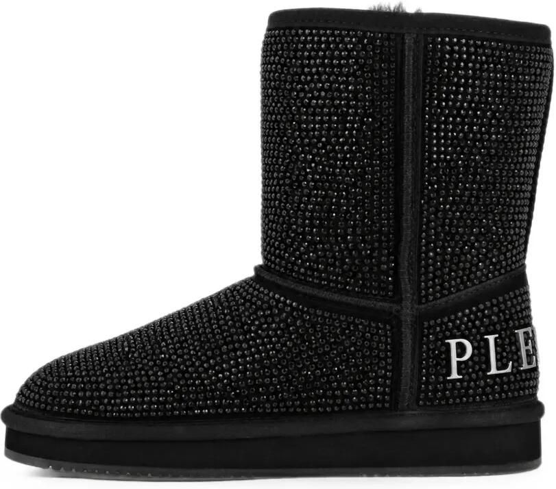 Philipp Plein Fake suède winterlaarzen met stras Zwart - Foto 5