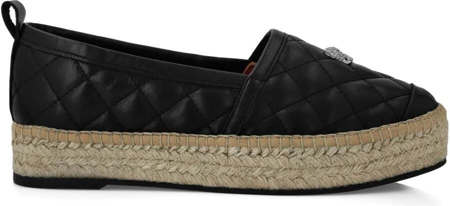 Philipp Plein Gewatteerde espadrilles Zwart