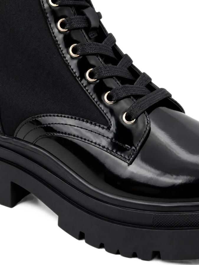 Philipp Plein Hexagon patent-finish boots Zwart - Foto 4
