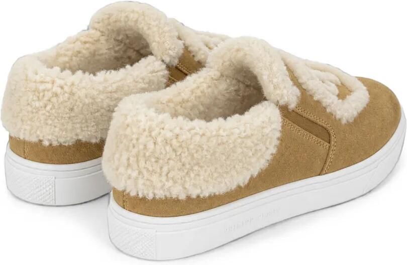 Philipp Plein Hexagon sneakers met lammy afwerking Bruin - Foto 4