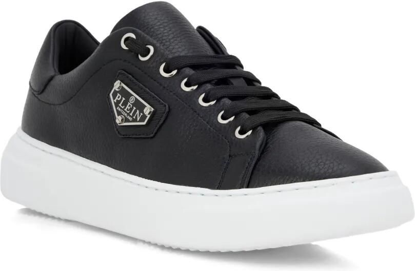 Philipp Plein Iconic leren sneakers Zwart