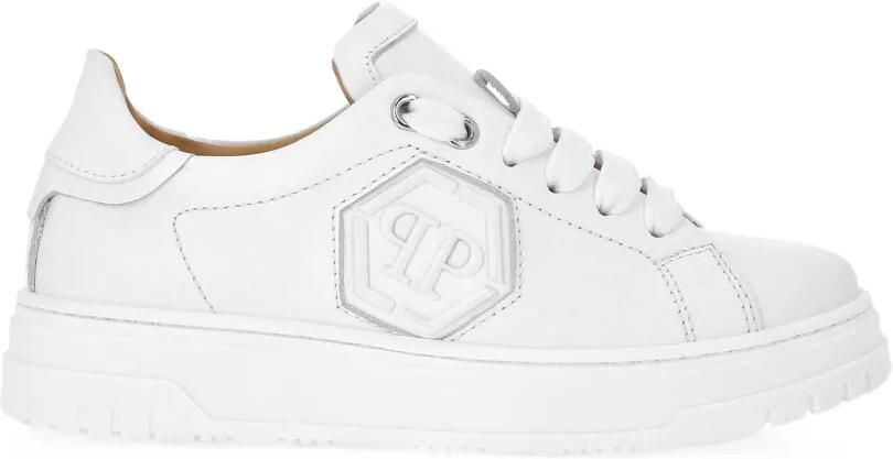 Philipp Plein Junior Hexagon low-top sneakers Wit