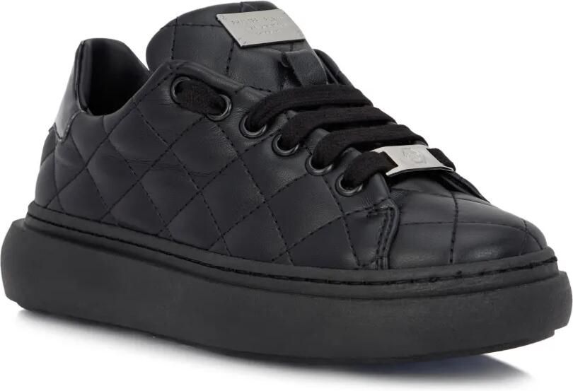 Philipp Plein Junior Matelassé low-top sneakers Zwart
