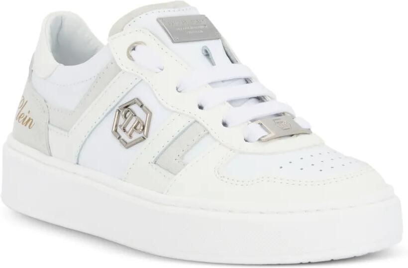 Philipp Plein Junior Sneakers met vlakken Wit