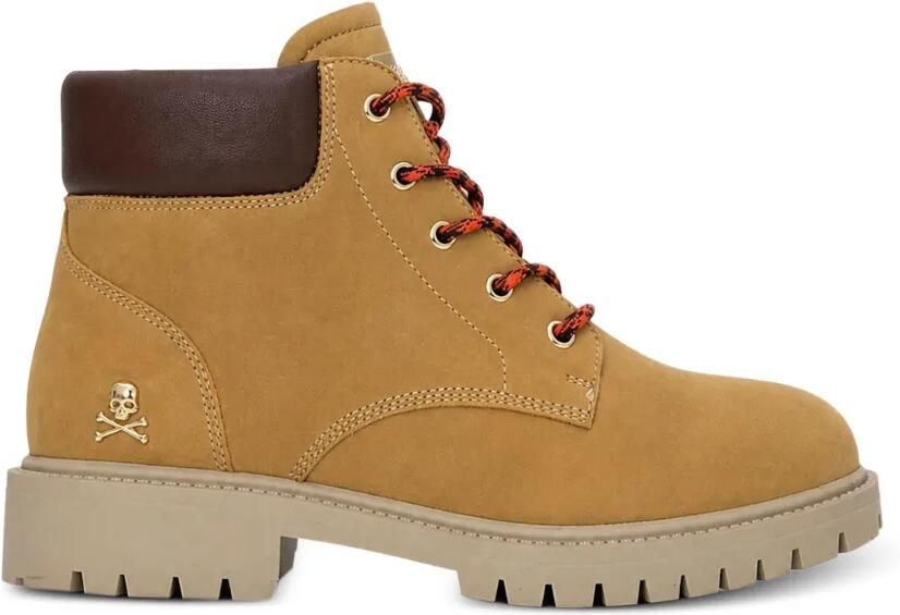 Philipp Plein Kleine nubuck leren midi-laarzen Beige