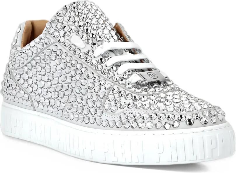 Philipp Plein leather lo-Top sneakers full stones King Power Zilver - Foto 3