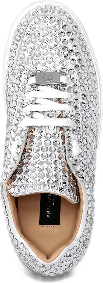 Philipp Plein leather lo-Top sneakers full stones King Power Zilver - Foto 5