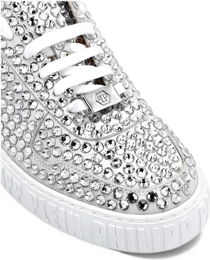 Philipp Plein leather lo-Top sneakers full stones King Power Zilver - Foto 2