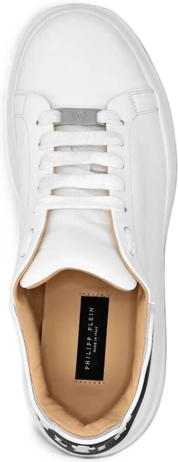 Philipp Plein leather low-top sneakers Megastar Wit - Foto 4