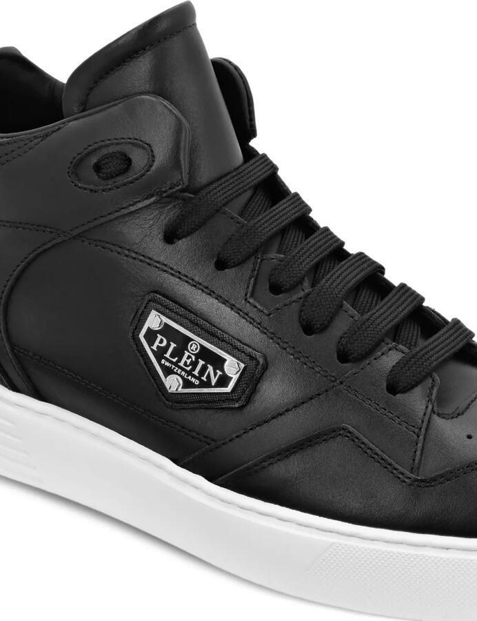 Philipp Plein Leren high-top sneakers Zwart - Foto 2