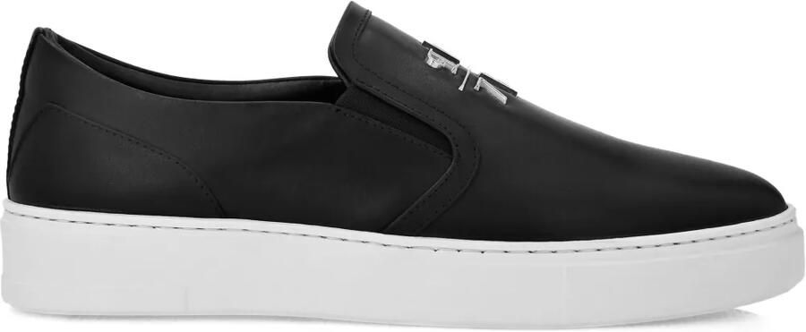 Philipp Plein Leren sneakers Zwart