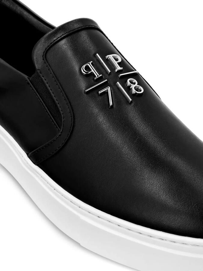 Philipp Plein Leren sneakers Zwart - Foto 3