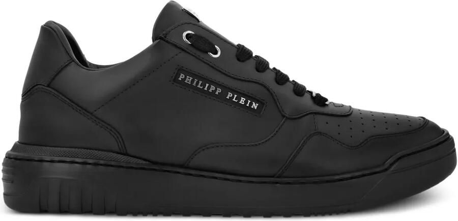 Philipp Plein Leren sneakers Zwart