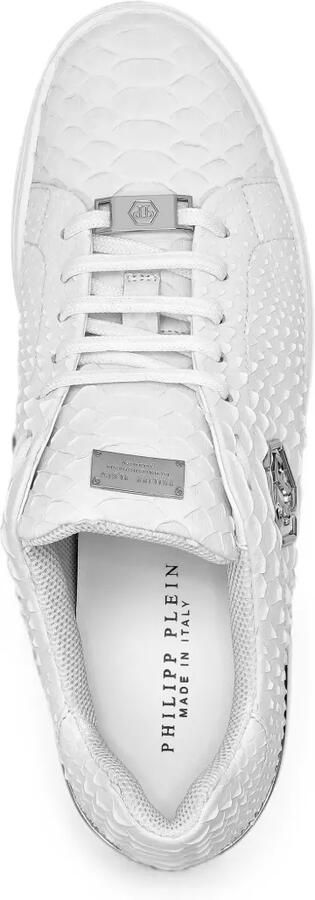 Philipp Plein Lo-top sneakers met python-effect Wit - Foto 4