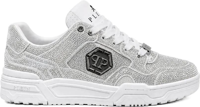 Philipp Plein Low-Top PREDATOR V2 sneakers met stras Wit