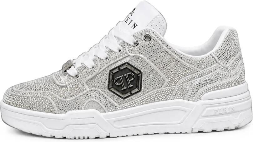 Philipp Plein Low-Top PREDATOR V2 sneakers met stras Wit - Foto 4