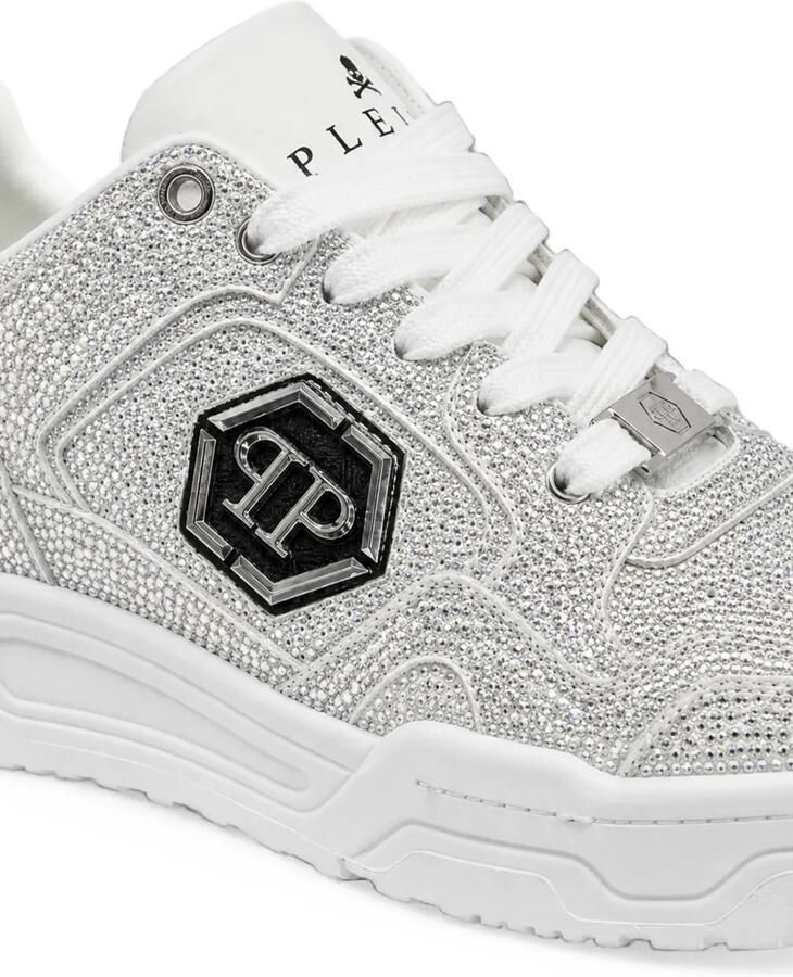 Philipp Plein Low-Top PREDATOR V2 sneakers met stras Wit - Foto 2