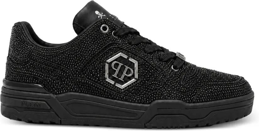 Philipp Plein Low-Top Predator V2 sneakers met stras Zwart