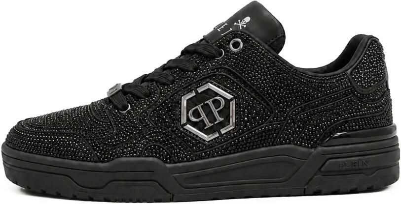 Philipp Plein Low-Top Predator V2 sneakers met stras Zwart - Foto 4