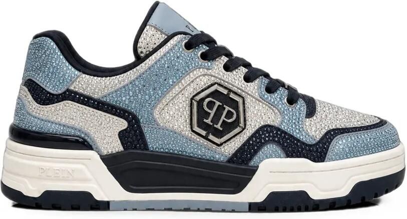 Philipp Plein LOW-TOP Predator V2 Strass sneakers Blauw