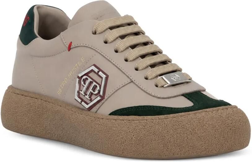 Philipp Plein Low-top Retro Hustle sneakers Beige - Foto 4