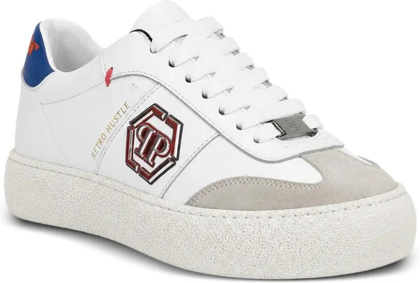 Philipp Plein Low-top Retro Hustle sneakers Wit
