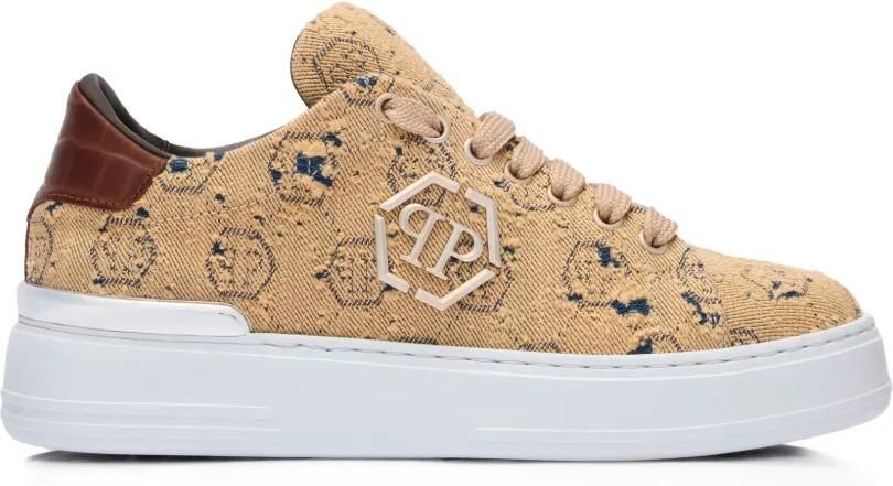 Philipp Plein Low-top sneakers met monogram jacquard Bruin