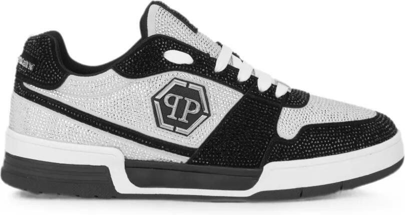 Philipp Plein Low-top sneakers P-FORCE 78 stras Zilver