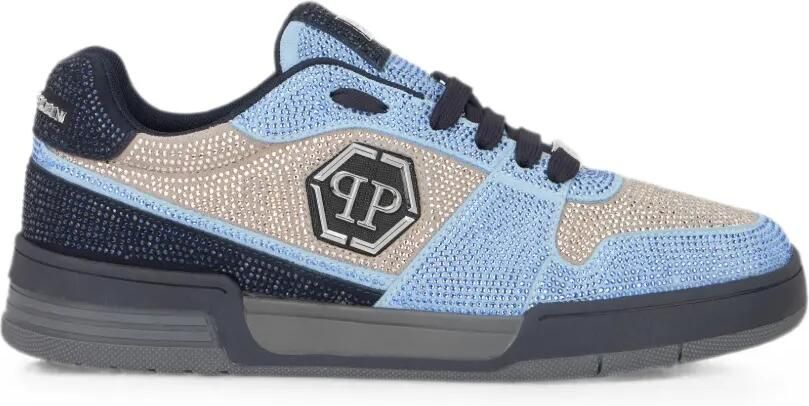 Philipp Plein Low-top sneakers P-Force 78 Strass Blauw