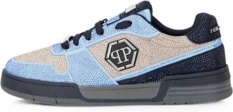 Philipp Plein Low-top sneakers P-Force 78 Strass Blauw - Foto 4