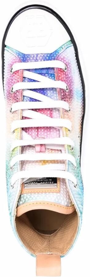 Philipp Plein Megastar high-top sneakers Blauw - Foto 4
