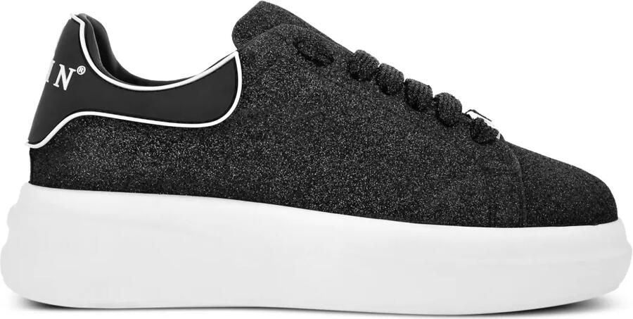 Philipp Plein Megastar low-top sneakers met glitter Zwart
