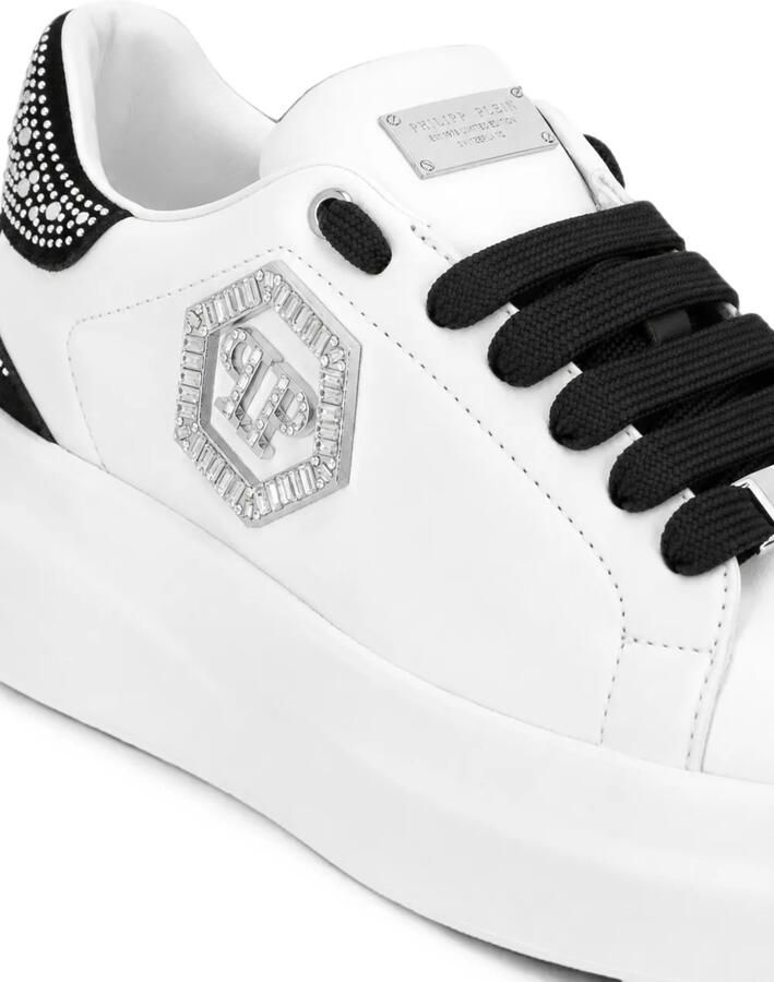 Philipp Plein Megastar low-top sneakers met stras Wit - Foto 2