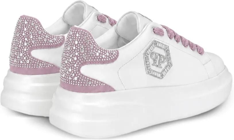 Philipp Plein Megastar low-top sneakers met stras Wit - Foto 3
