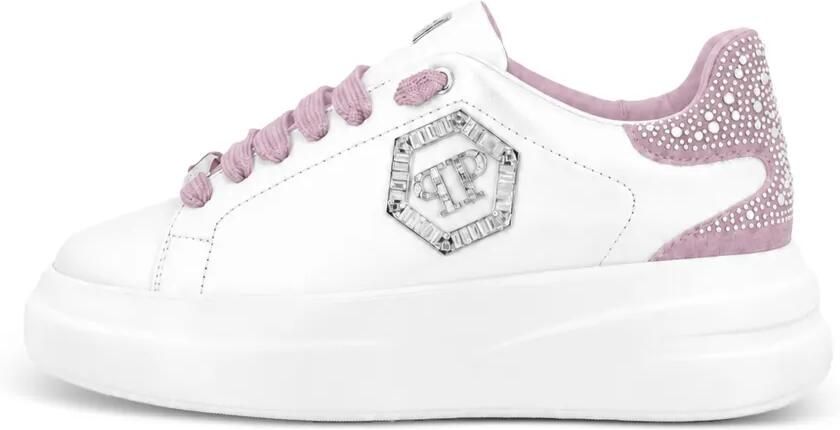 Philipp Plein Megastar low-top sneakers met stras Wit - Foto 4