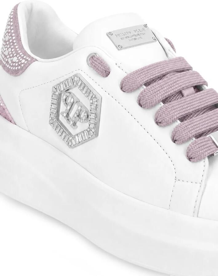 Philipp Plein Megastar low-top sneakers met stras Wit - Foto 2
