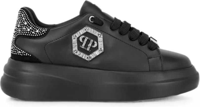 Philipp Plein Megastar low-top sneakers met stras Zwart