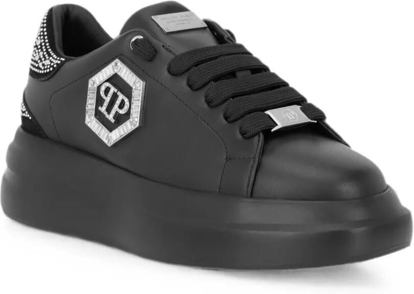 Philipp Plein Megastar low-top sneakers met stras Zwart - Foto 3