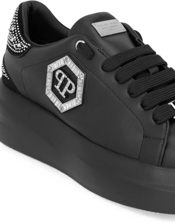 Philipp Plein Megastar low-top sneakers met stras Zwart - Foto 2