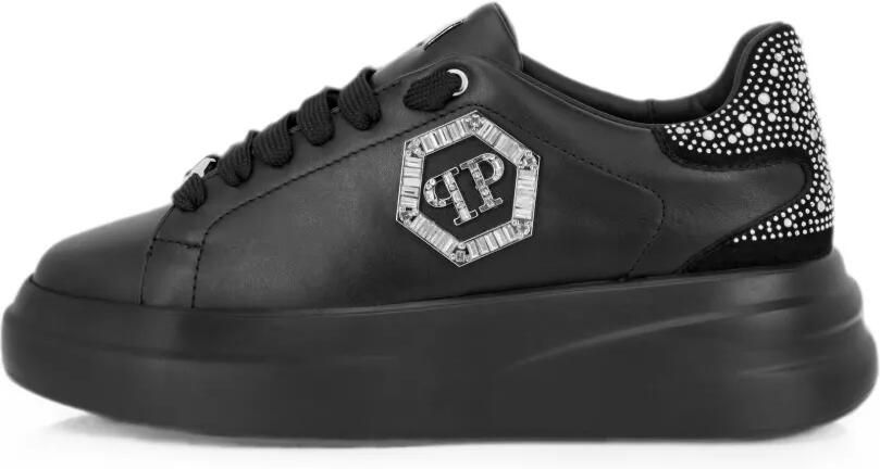 Philipp Plein Megastar low-top sneakers met stras Zwart - Foto 5