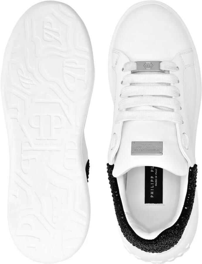 Philipp Plein Mix Strass sneakers verfraaid met kristallen en plateauzool Wit - Foto 3