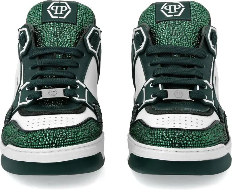 Philipp Plein Moon Walker leren low-top sneakers Wit - Foto 3
