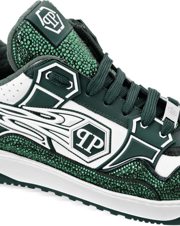 Philipp Plein Moon Walker leren low-top sneakers Wit - Foto 2